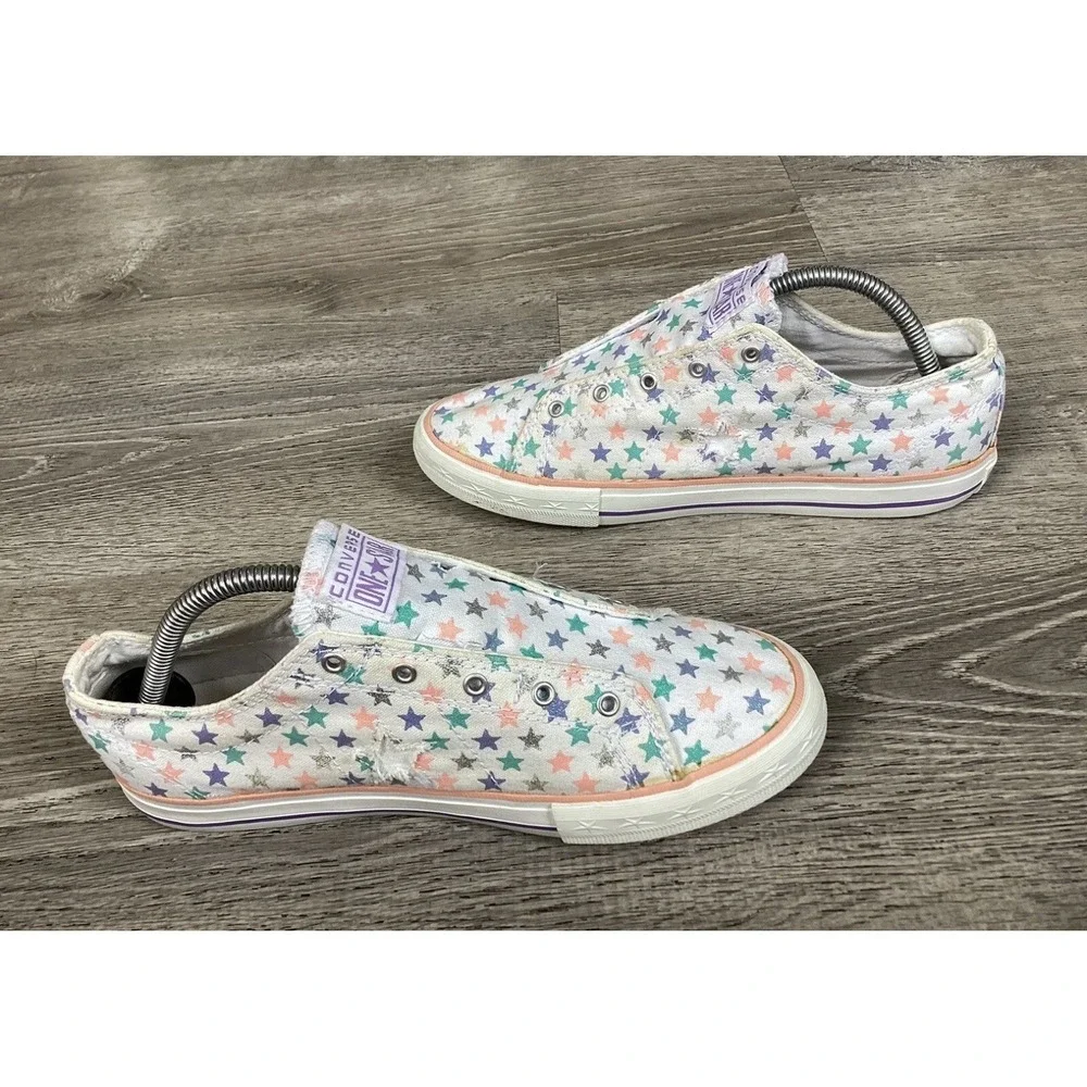 Converse Youth Size 6 Slip On Shoes Girls One Star Sneakers Stars 614979FT
